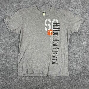 New Agenda T-Shirt Mens XL Gray Hilton Head Island SC Graphic Souvenir Tee
